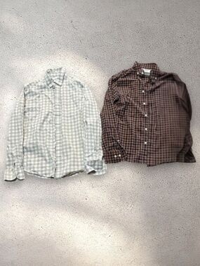 Goodfellow & Co lot of 2 long sleeve button down shirts size medium